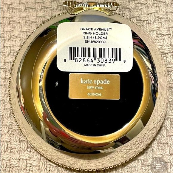 NWT kate spade new york x LENOX ring holder Designer luxury jewelry tray - Picture 3 of 4